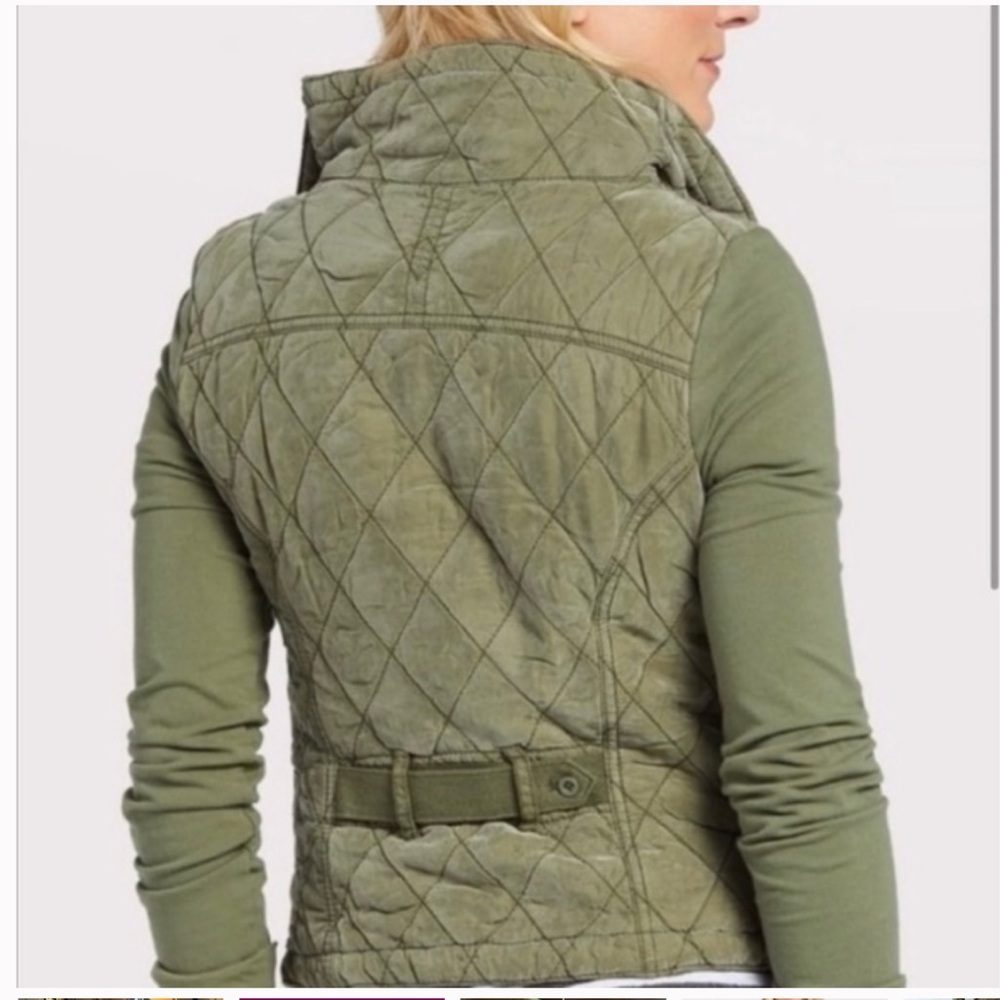 Anthropologie Marrakech Quilted Phoebe Jacket in Olive Green W2232 Sz S - Picture 3 of 10